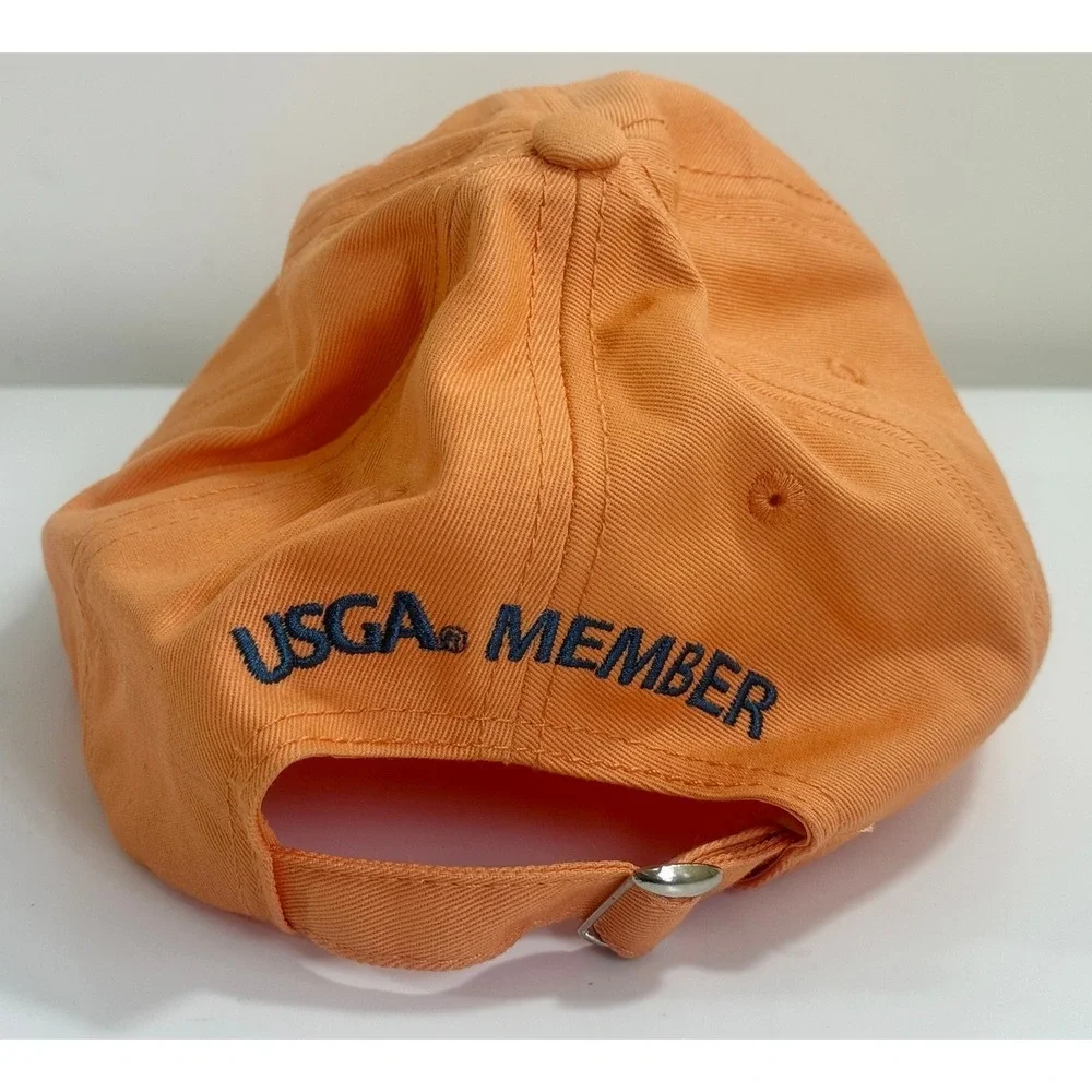 US Open 2015 Hat Cap Orange Adjustable‎ OSFA Strap Golf Chambers Bay USGA Member